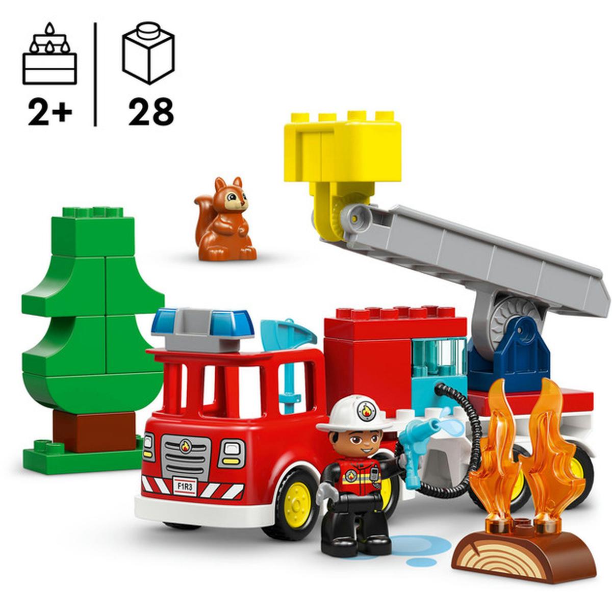 LEGO DUPLO - Löschauto mit Schlauch und Feuerwehrmann (10473)