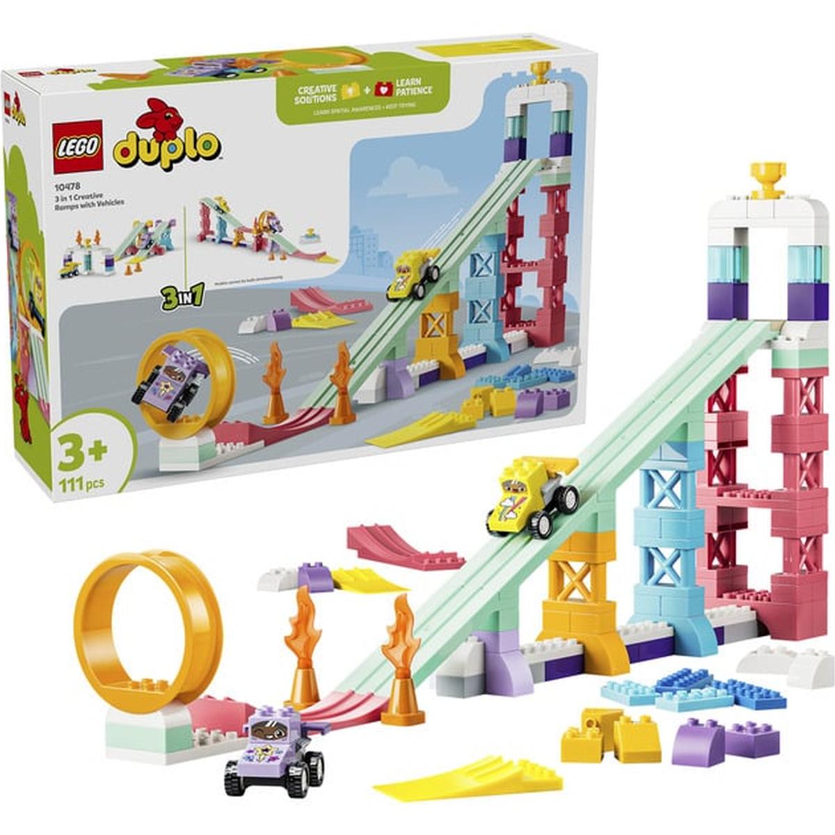 LEGO DUPLO - Kreative Sprungschanzen mit kleinen Flitzern (10478)