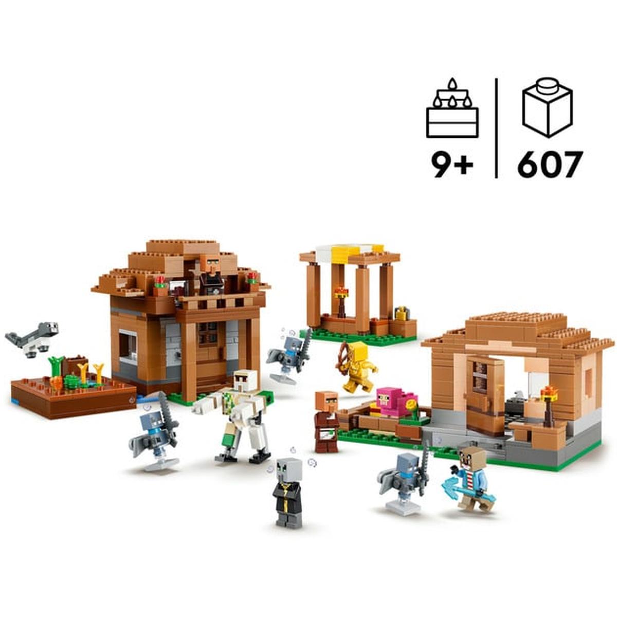LEGO Minecraft - Angriff des Magiers auf das Dorf (21596)