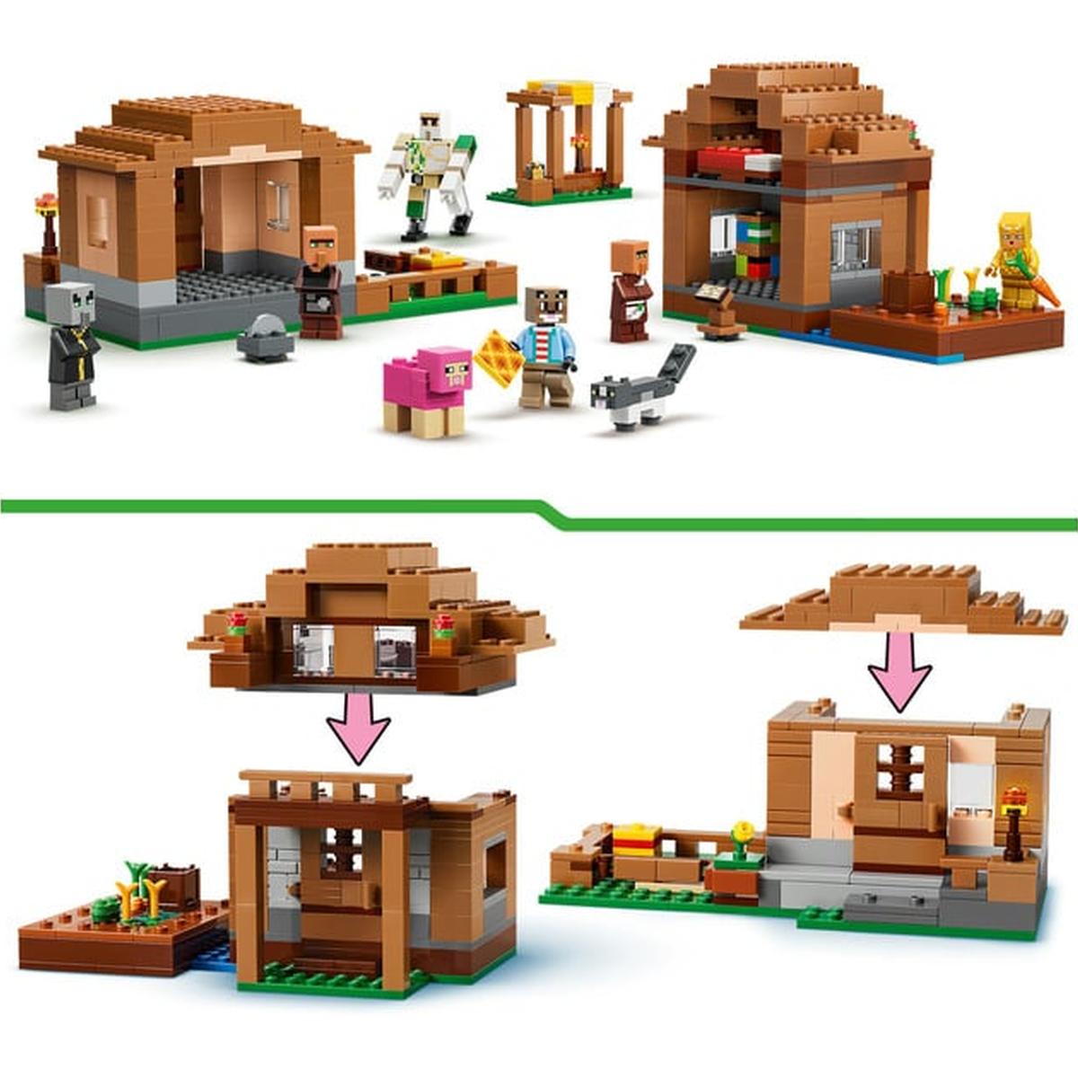 LEGO Minecraft - Angriff des Magiers auf das Dorf (21596)
