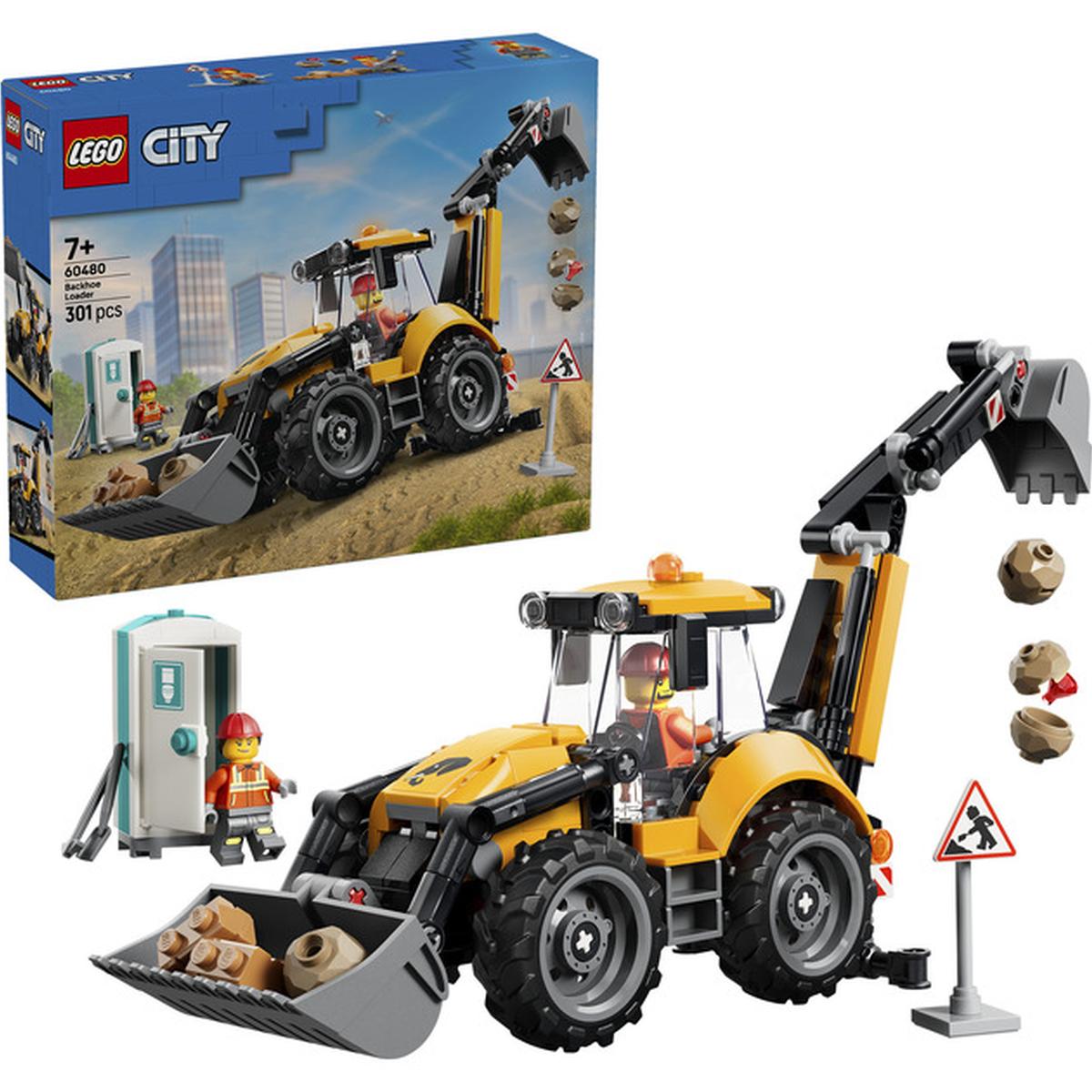 LEGO City - Gelber Baggerlader (60480)
