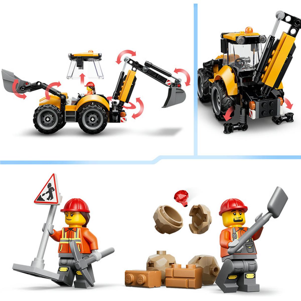 LEGO City - Gelber Baggerlader (60480)