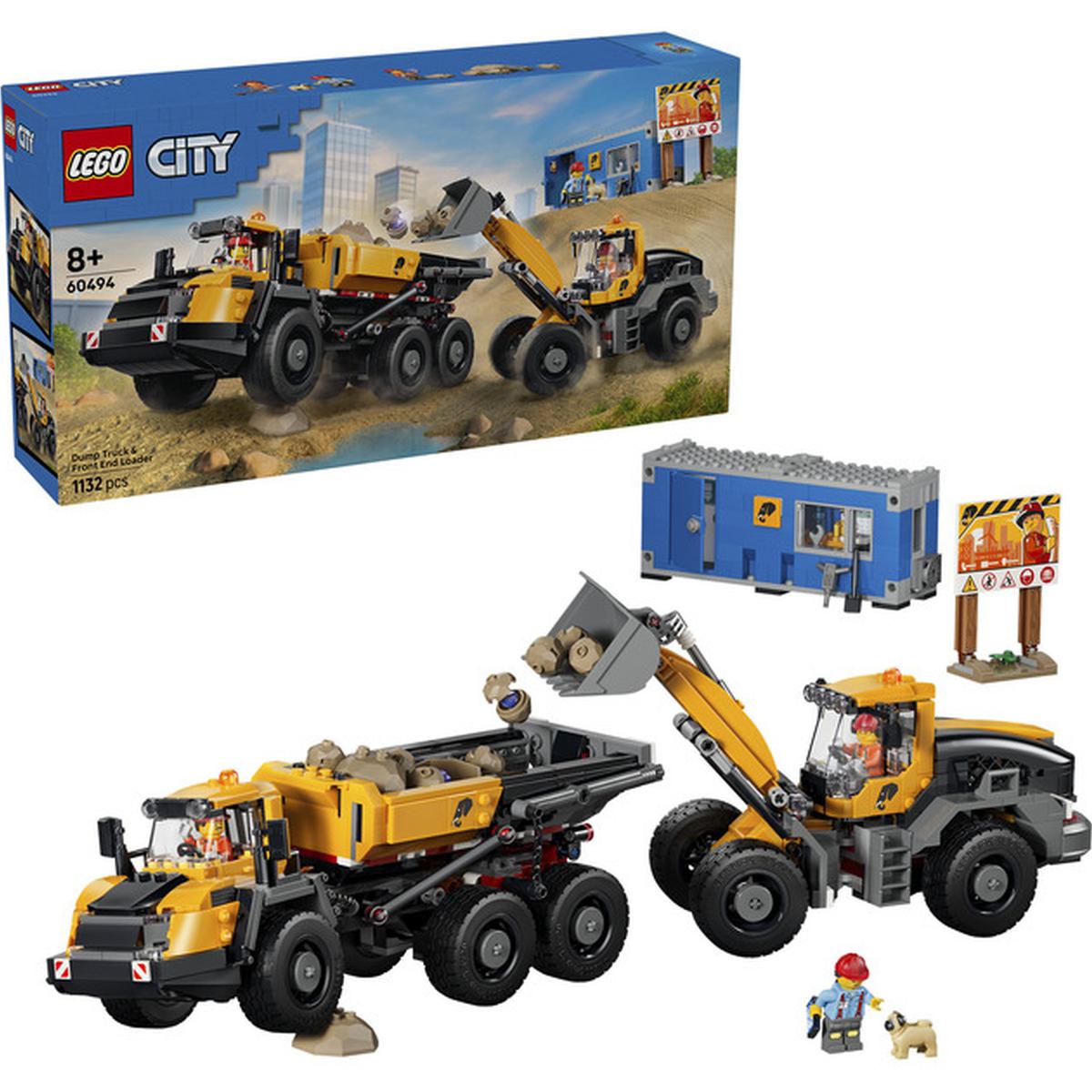 LEGO City - Kipplaster und Schaufellader (60494)