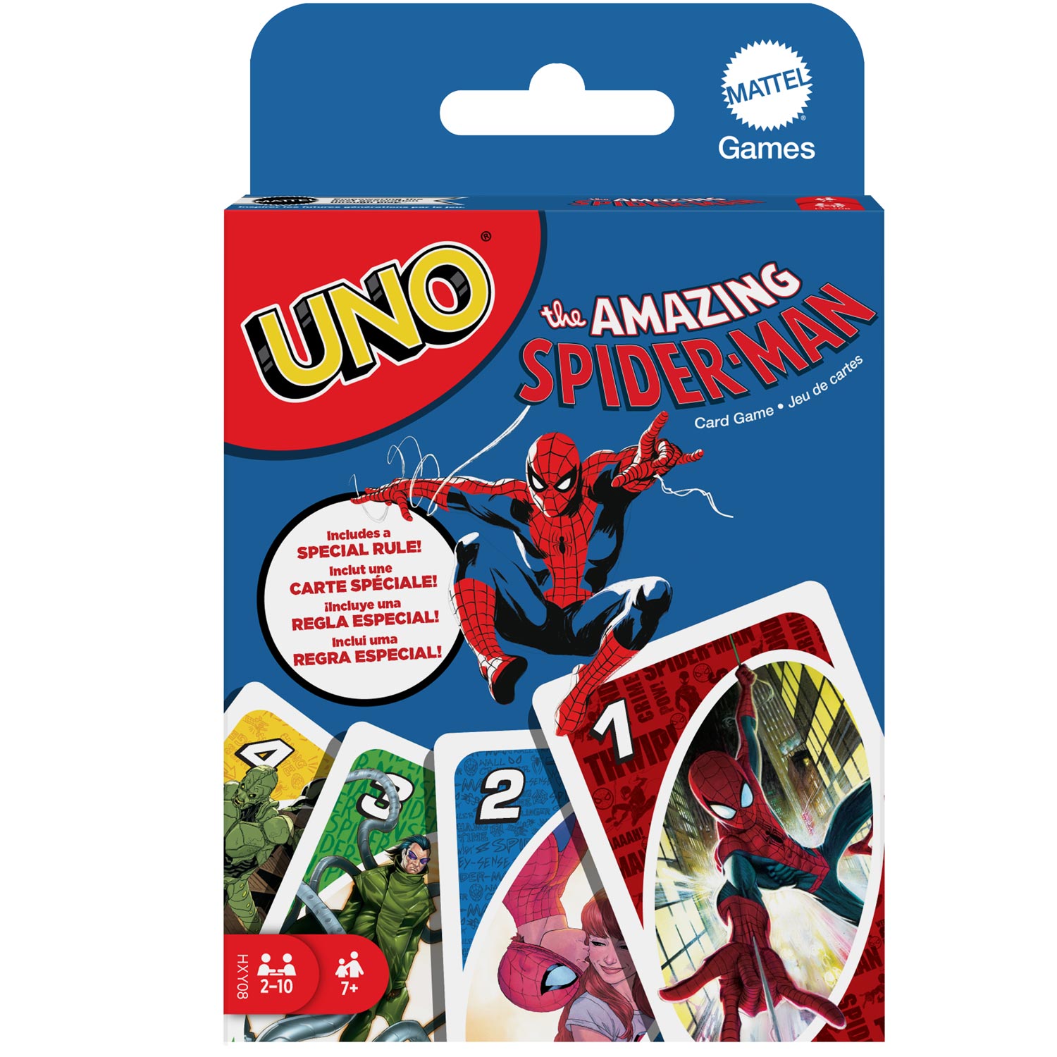 Mattel Games HXY08 UNO The Amazing Spider-Man Kartenspiel