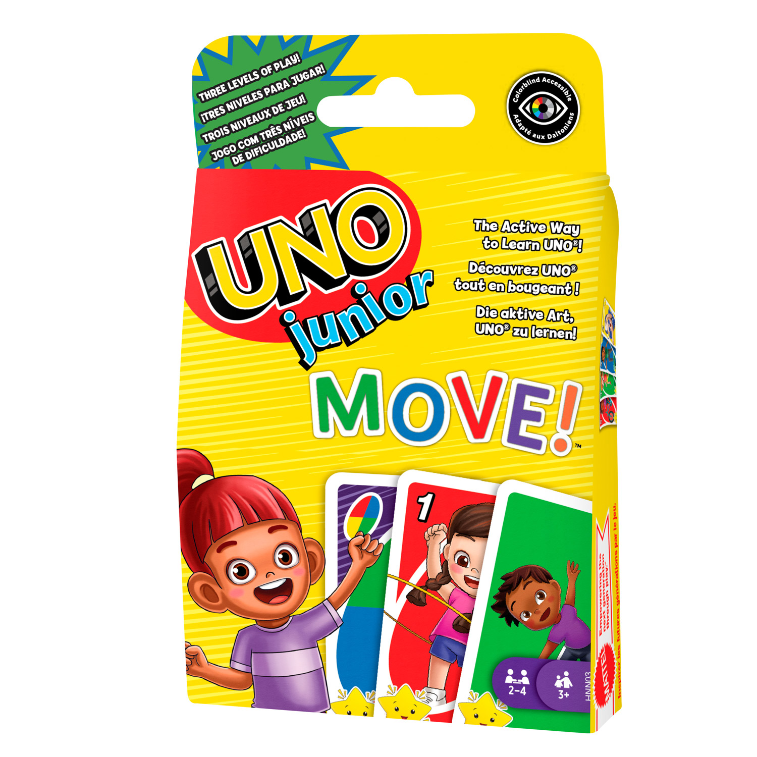 Mattel UNO Junior Move! HNN03 Kartenspiel