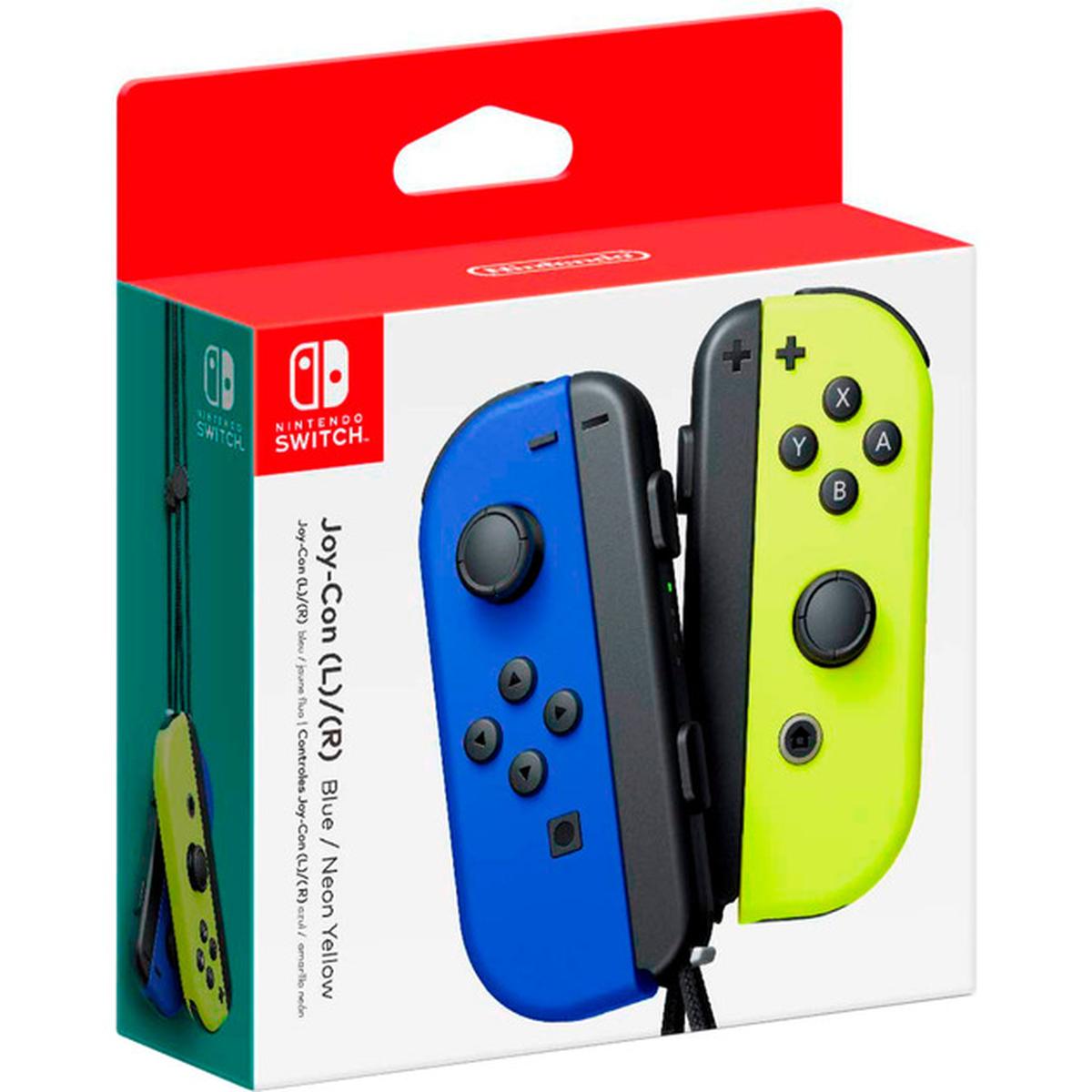 Nintendo Switch Joy-Con 2er-Set Controller blau/neon-gelb