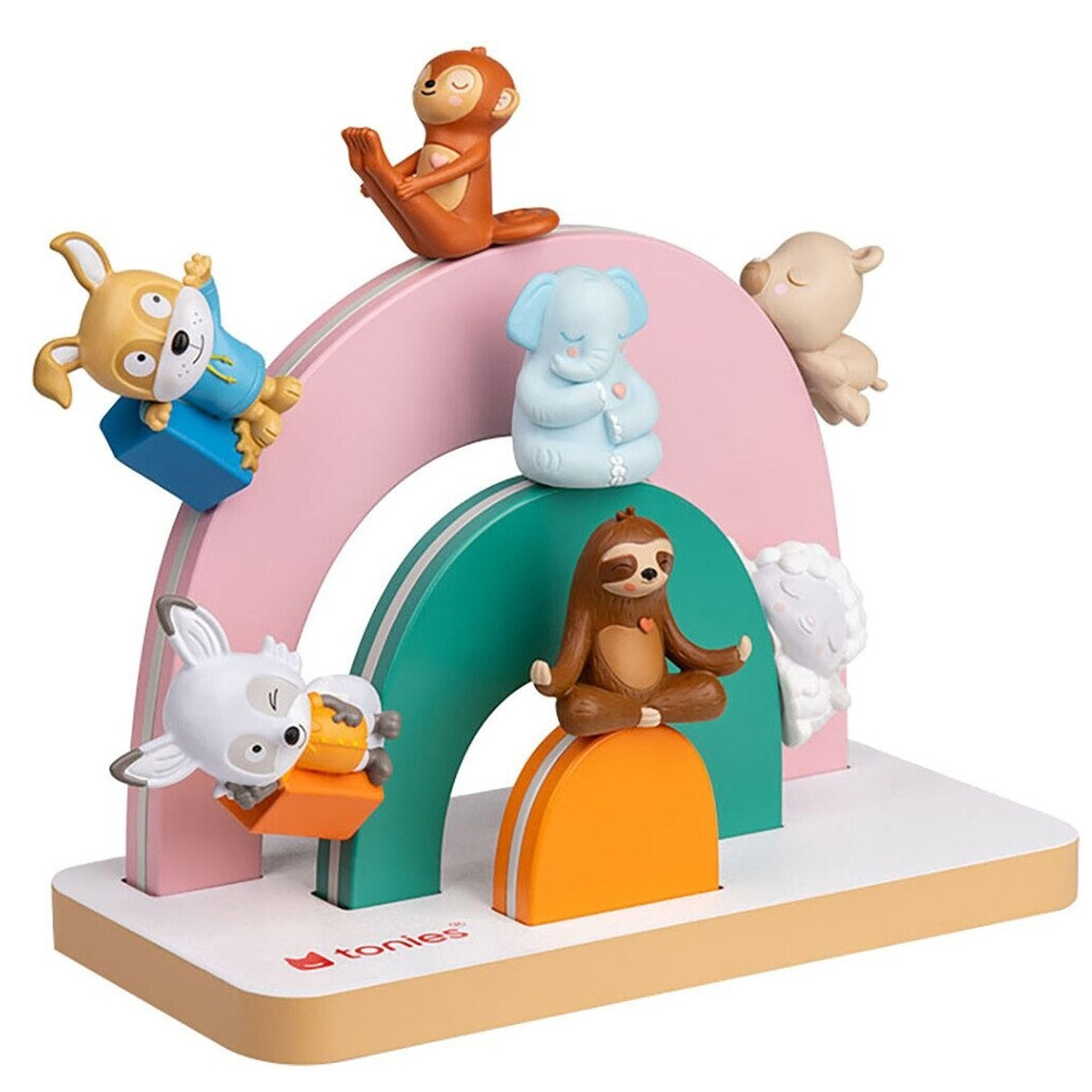 Tonies Mini Standregal Regenbogen für bis zu 25 Figuren weiß/bunt