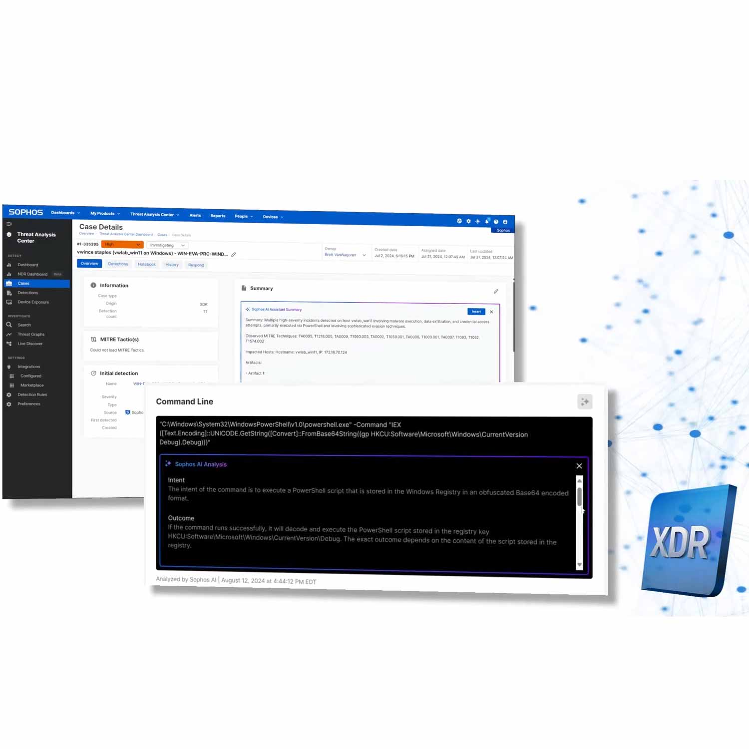 Sophos Central Intercept X Advanced for Server mit XDR - 1-9 servers - 12 Monate
