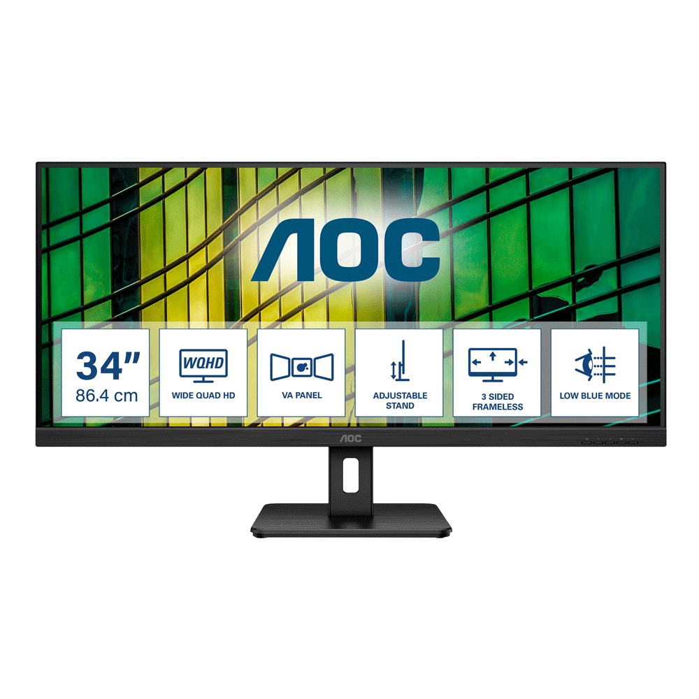 AOC U34E2M/BK 86,4 cm (34 Zoll) LED-Monitor (2.Wahl)