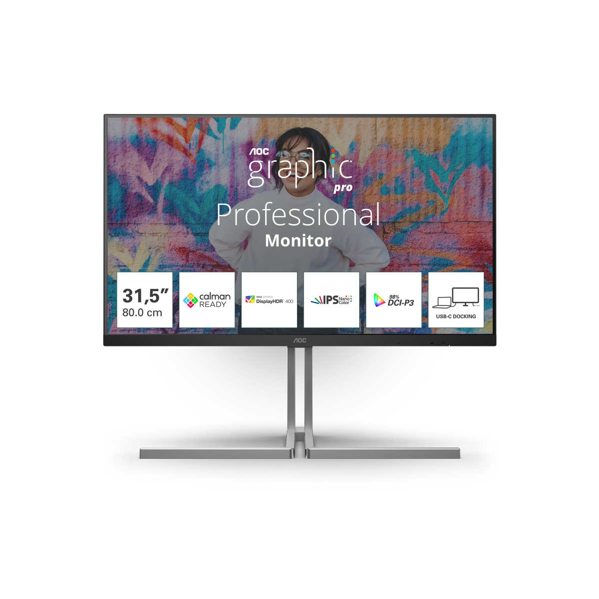 AOC Graphic Pro Series 81,3 cm (32 Zoll) 4K-LED-Monitor