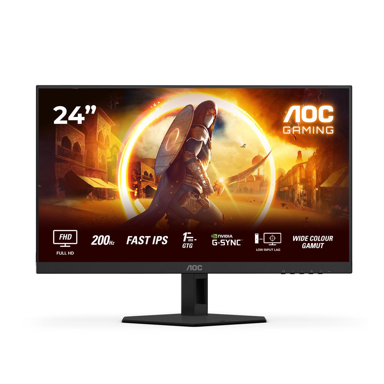 AOC Gaming 24G4HRE 61 cm (24 Zoll) Gaming-Monitor schwarz/rot