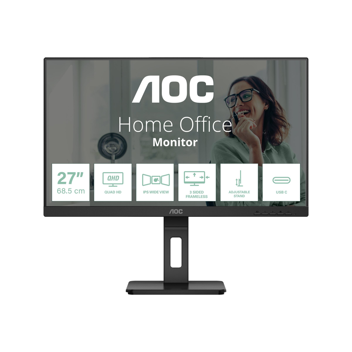 AOC Q27P3CV 68,6 cm (27 Zoll) LED-Monitor