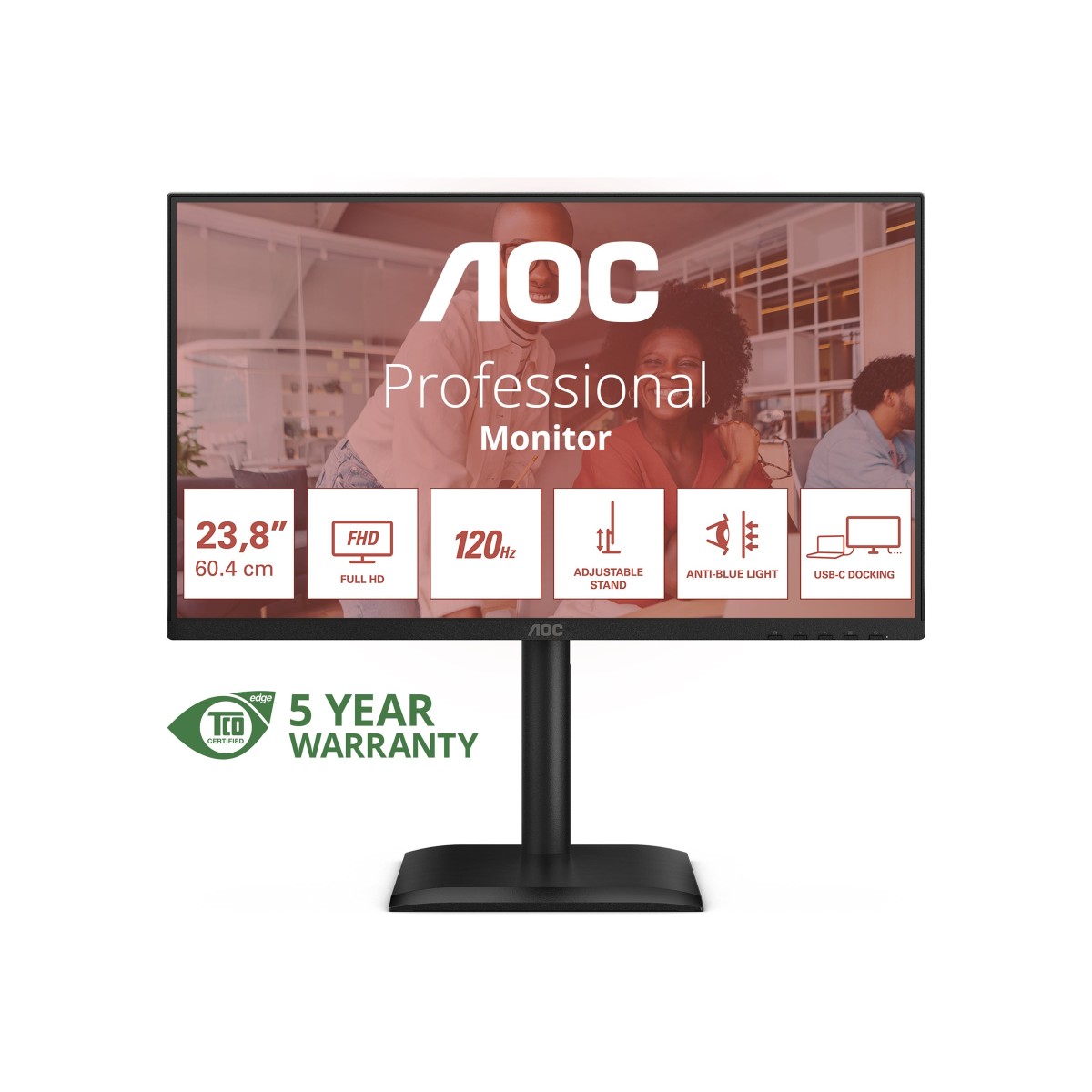 AOC 24E4CV 61 cm (24 Zoll) LED-Monitor
