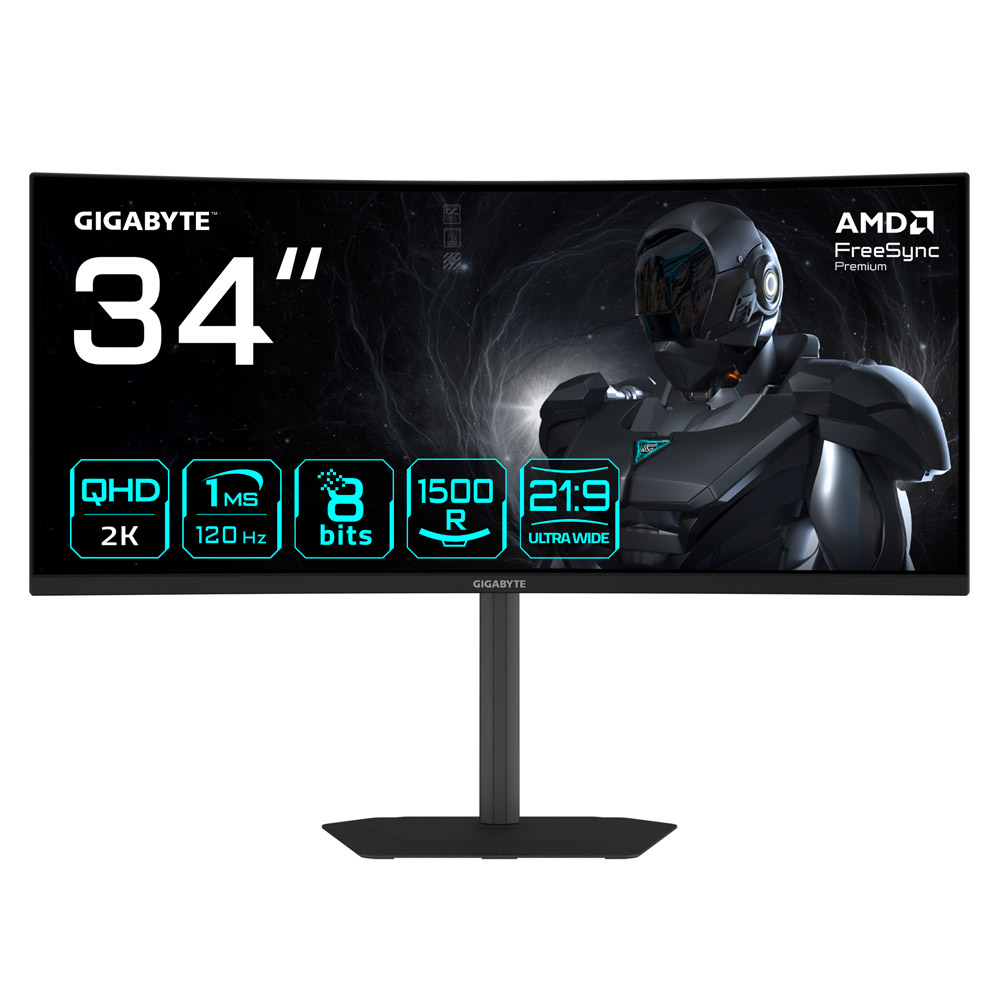 Gigabyte GS34WQCA 86,4 cm (34 Zoll) Curved-Gaming-Monitor