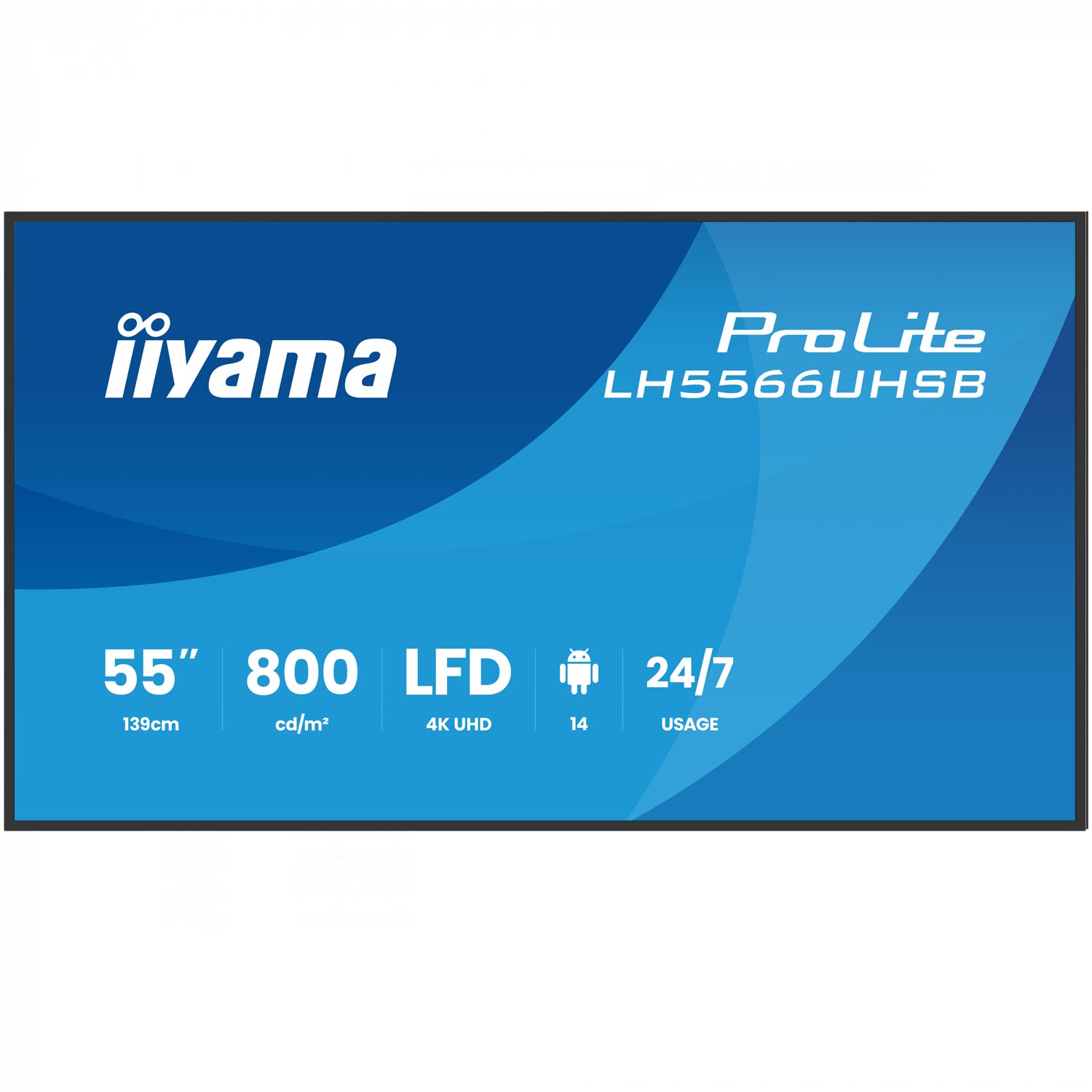 Iiyama LH5566UHSB 139,7 cm (55 Zoll) 4K-LED-Display