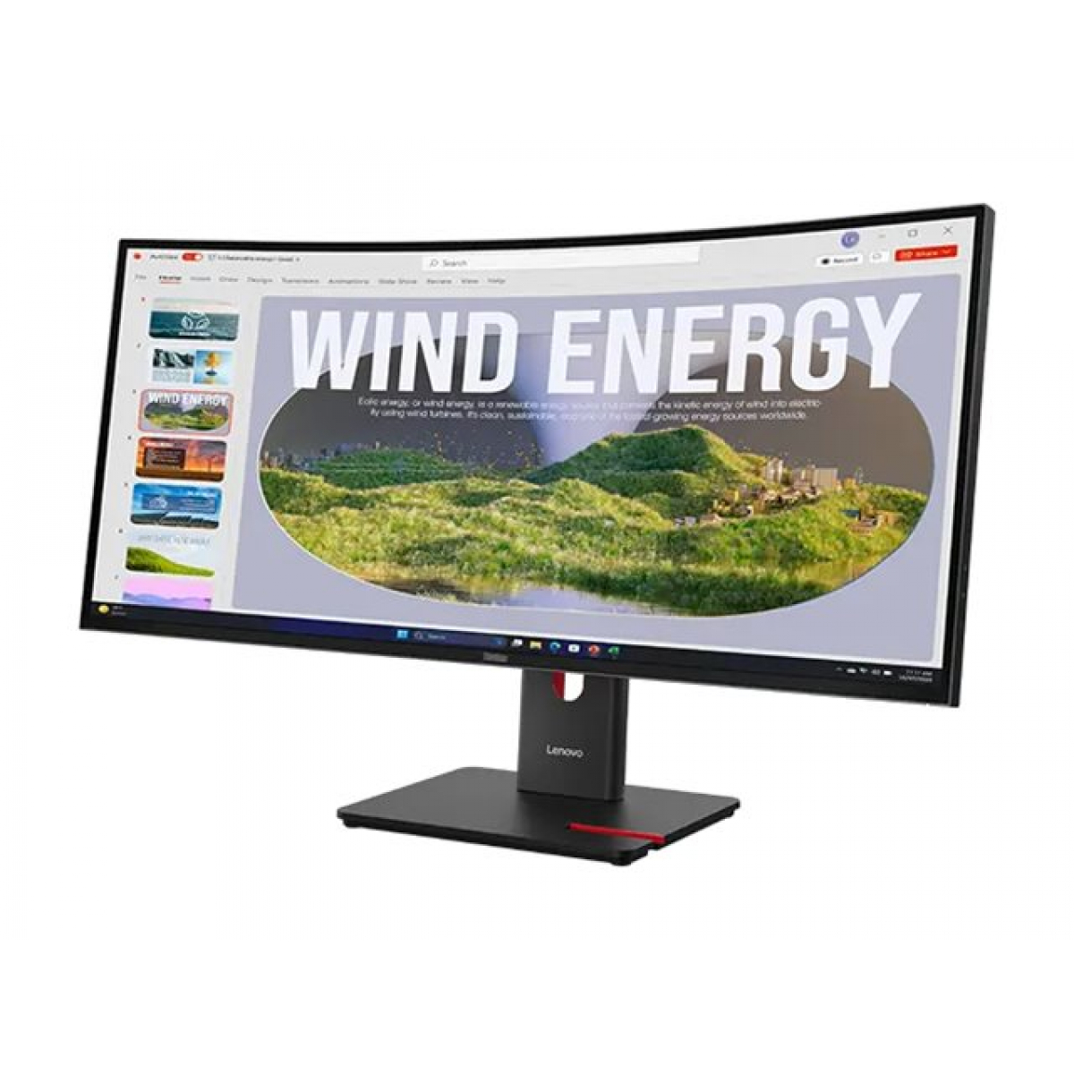 Lenovo ThinkVision P34WD-40 86,4 cm (34 Zoll) Curved-LED-Monitor (2. Wahl)