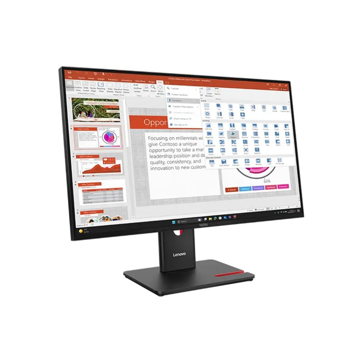 Lenovo ThinkVision T27-40 68,6 cm (27 Zoll) LED-Monitor