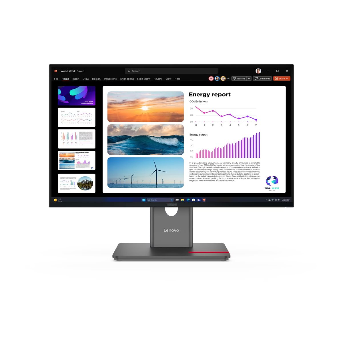 Lenovo ThinkVision P24Q-40 61 cm (24 Zoll) LED-Monitor