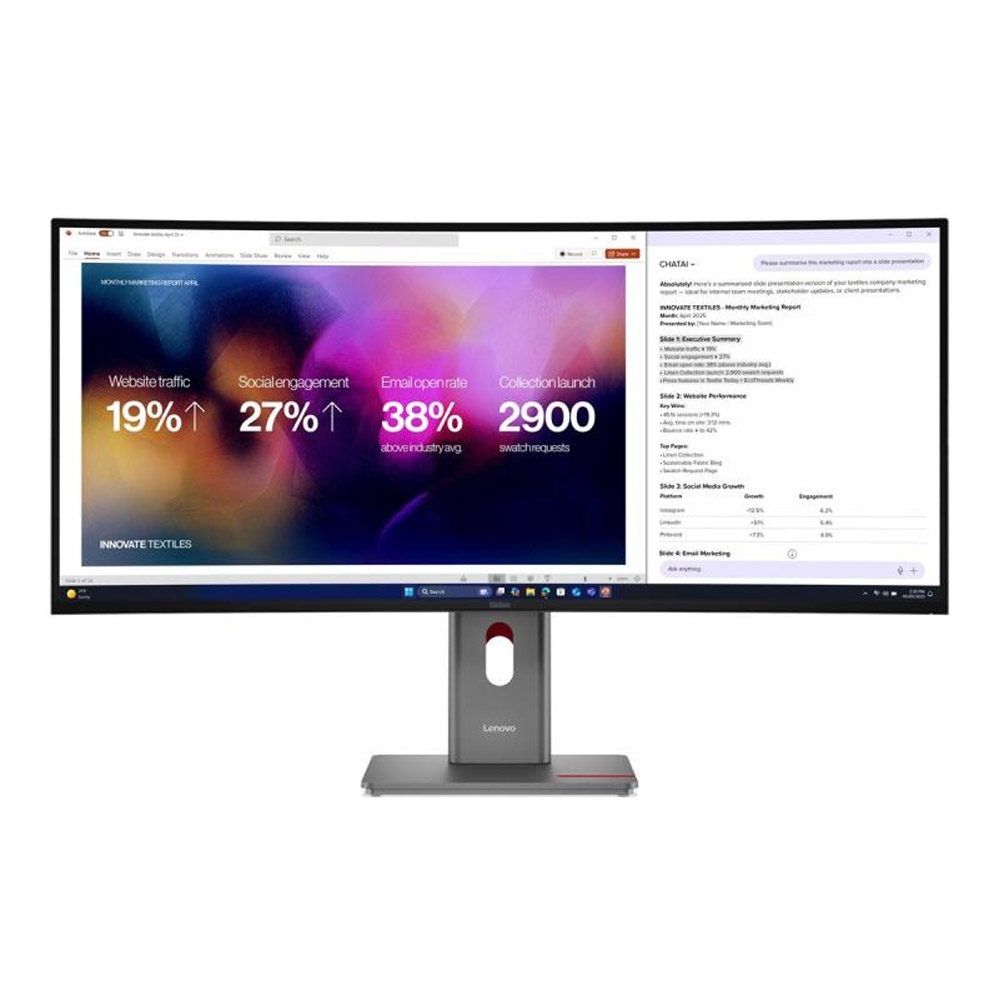 Lenovo ThinkVision P40WD-40 101,6 cm (40 Zoll) 5K-Curved-LED-Monitor