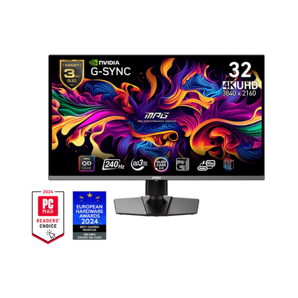 MSI MPG 321URXDE QD-OLED 80 cm (31.5 Zoll) 4K-OLED-Gaming-Monitor