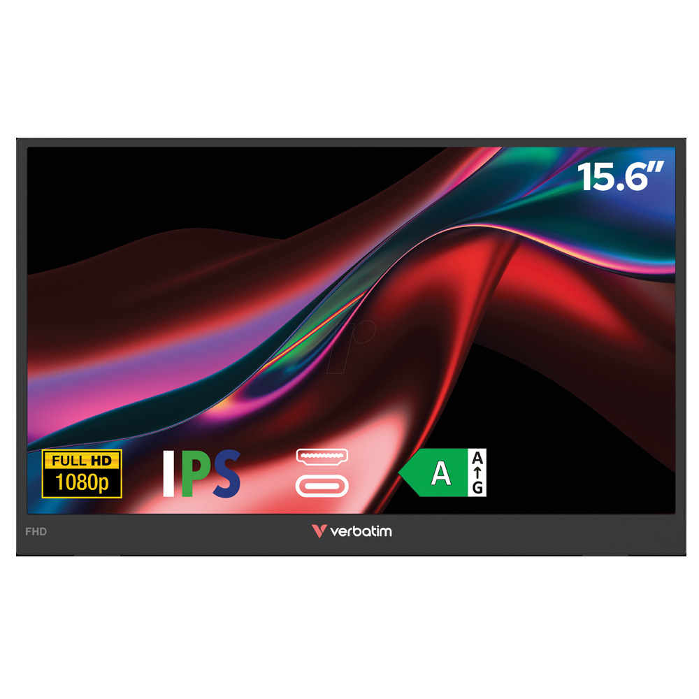 Verbatim Portable Monitor 39,6 cm (15,6 Zoll) LED-Monitor