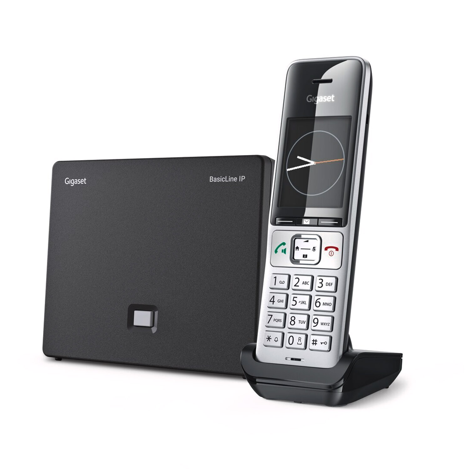 Gigaset BasicLine IP+COMFORT 500HX Basisstation silber/schwarz
