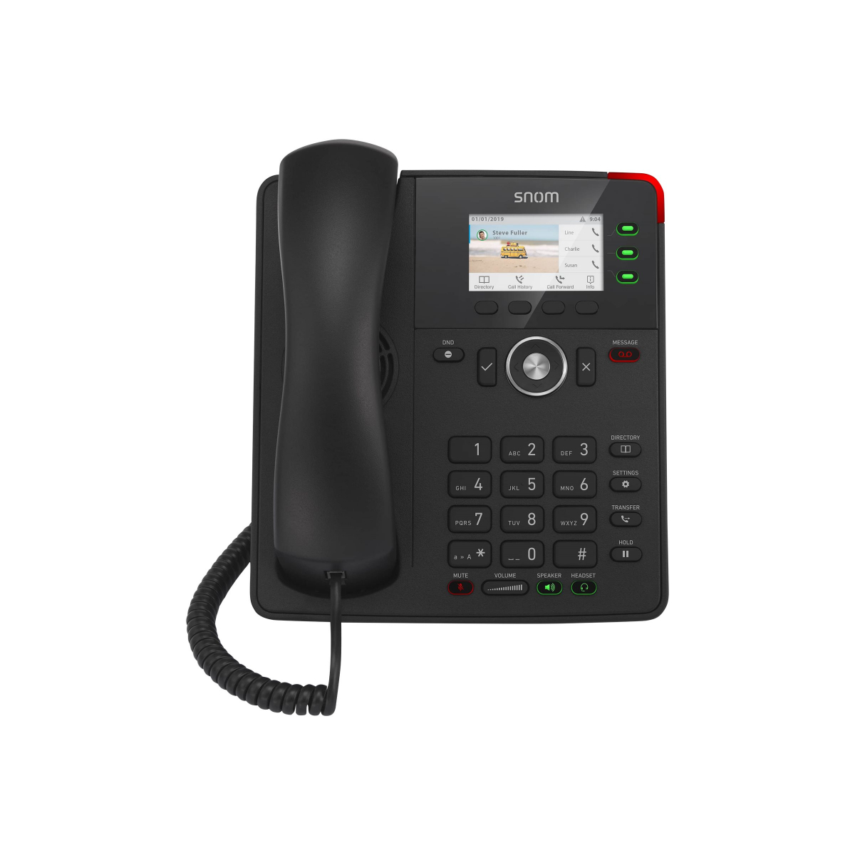 Snom D717 IP-Telefon schwarz
