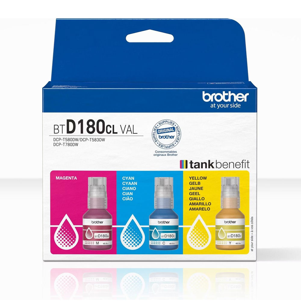 Brother BTD180CL Tintenflaschen Value Pack