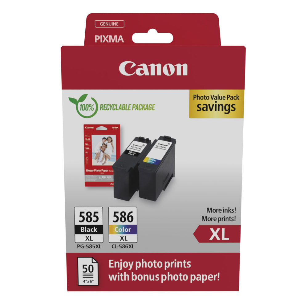 Canon PG-585XL/CL-586XL Tintenpatronen Multipack 4-farbig XL