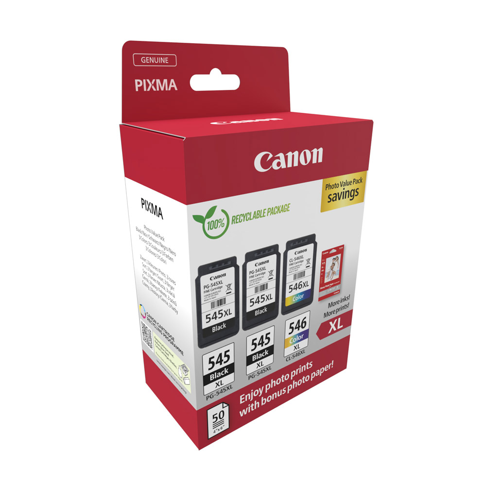 Canon PG-545XL / CL-546XL Tintenpatronen Multipack