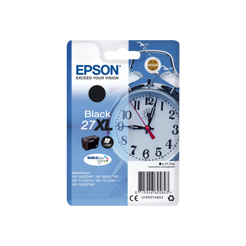 Epson No.27XL Tintenpatrone schwarz