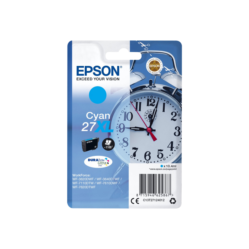 Epson No.27XL Tintenpatrone cyan
