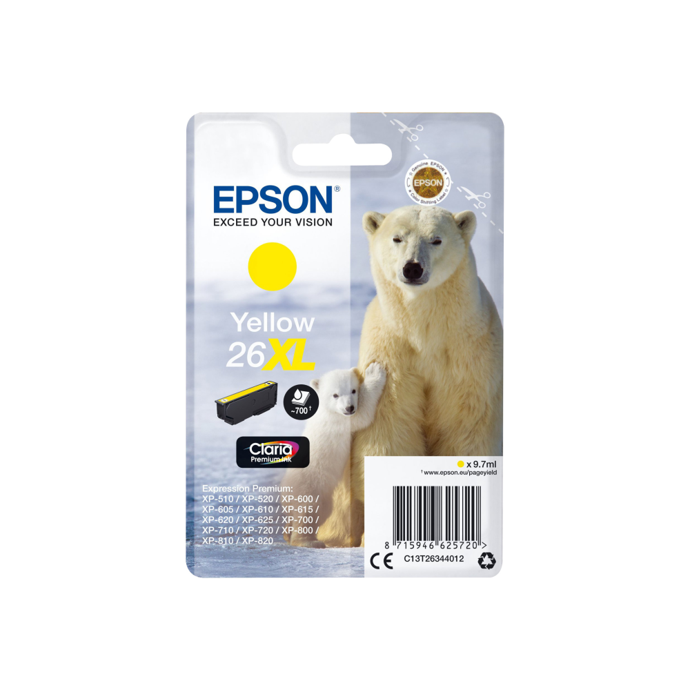 Epson Nr.26XL Tintenpatrone gelb