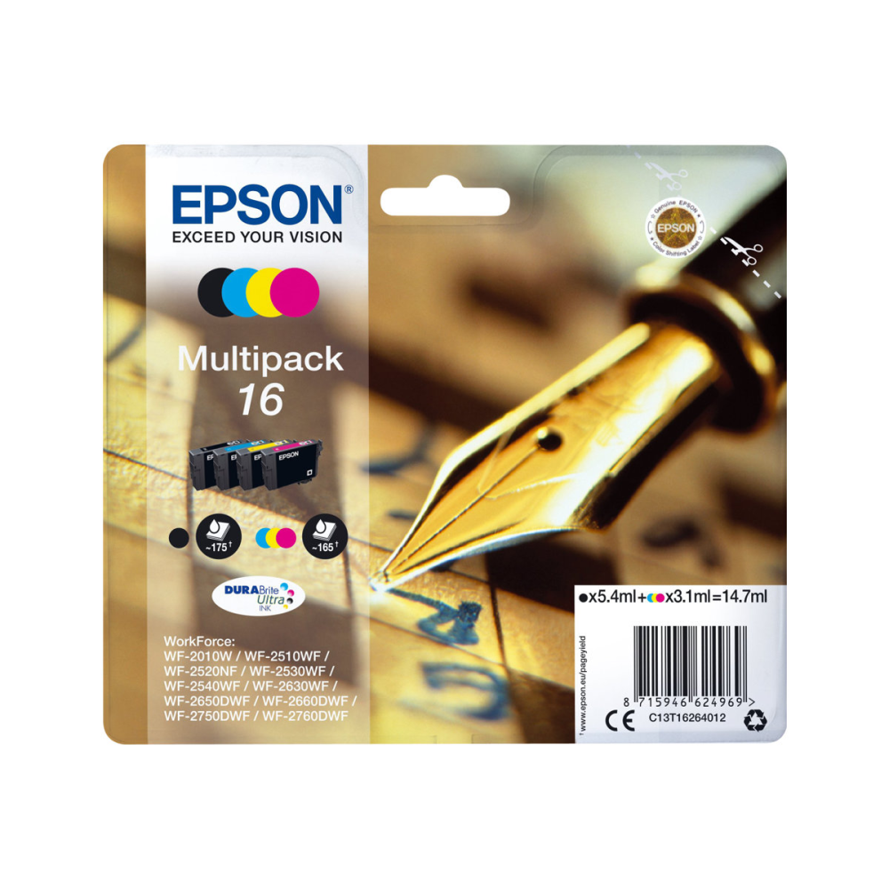 Epson 16 Tintenpatronen Multipack 4-farbig