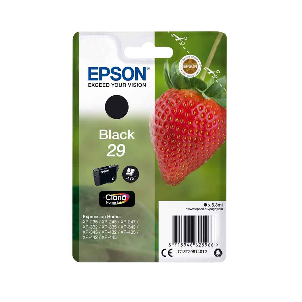 Epson No. 29 Tintenpatrone schwarz