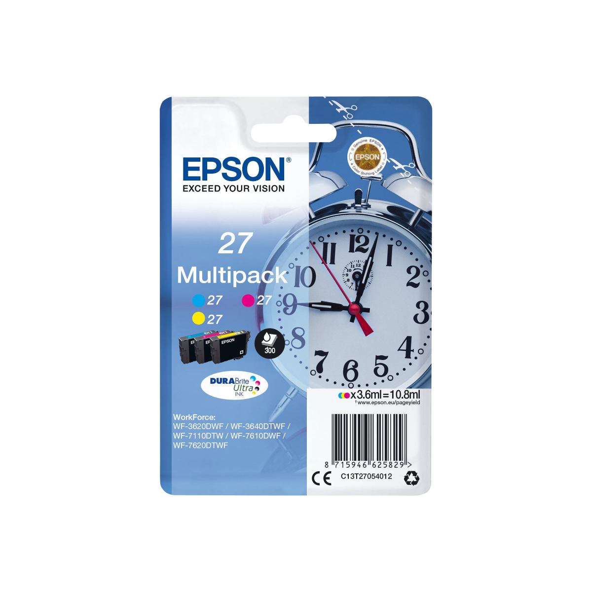 Epson 27 Multipack Tintenpatronen 3-farbig