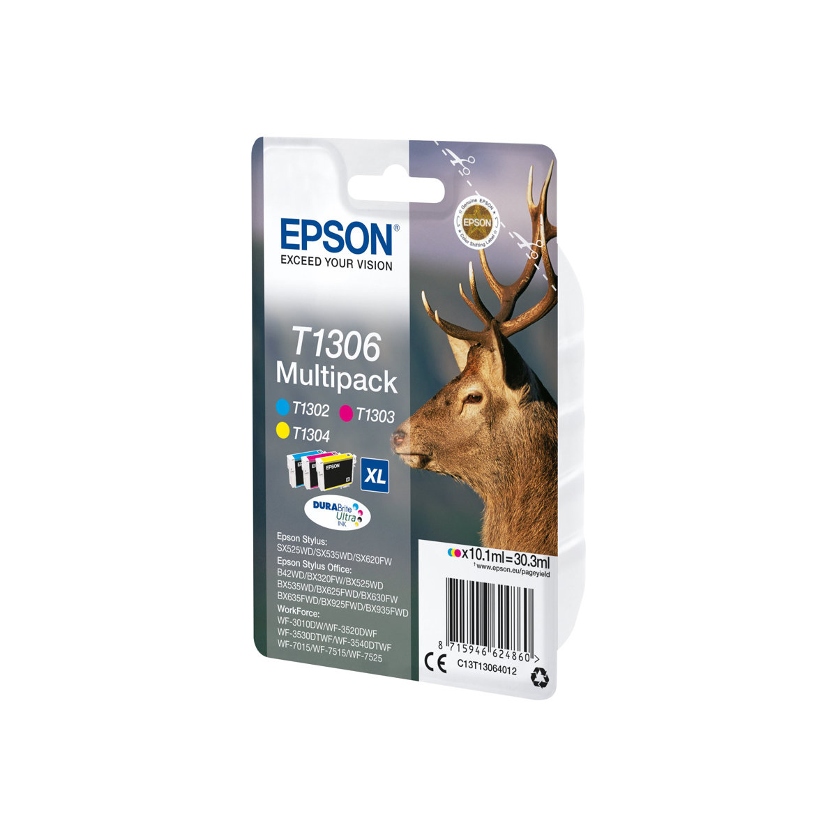 Epson T1306 Tintenpatronen Multipack farbig