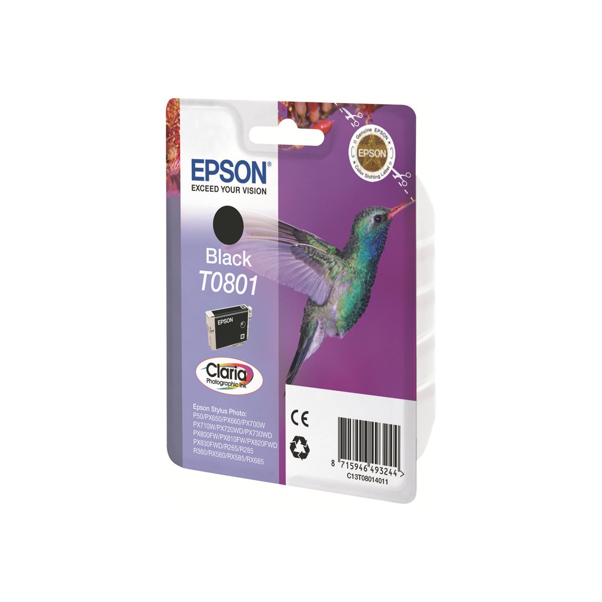 Epson T0801 Tintenpatrone schwarz