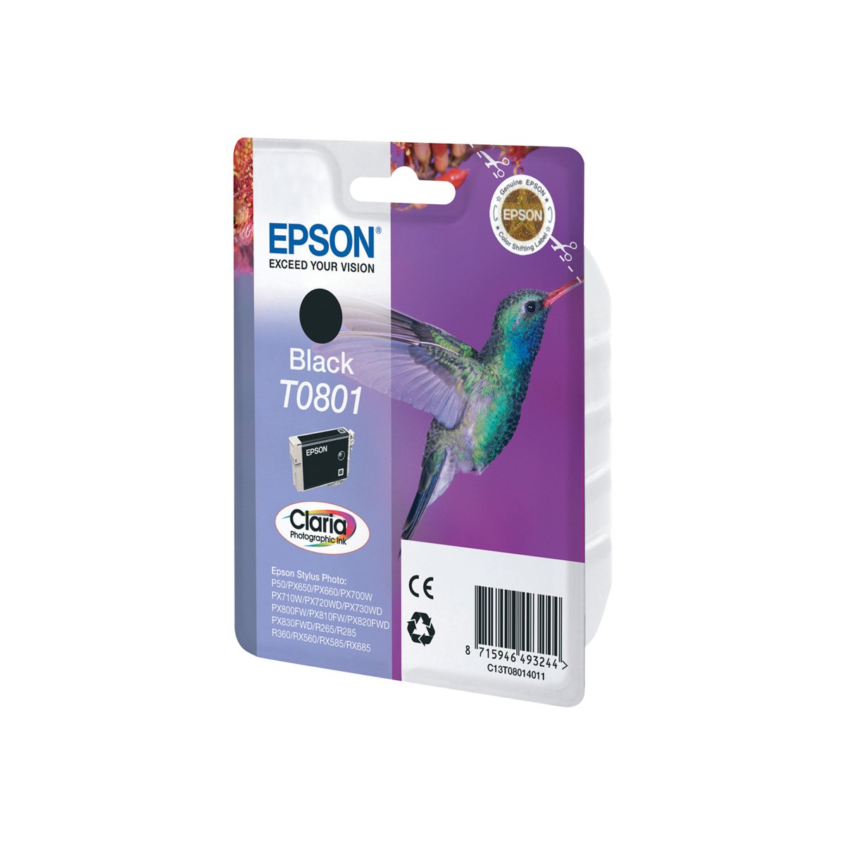 Epson T0801 Tintenpatrone schwarz