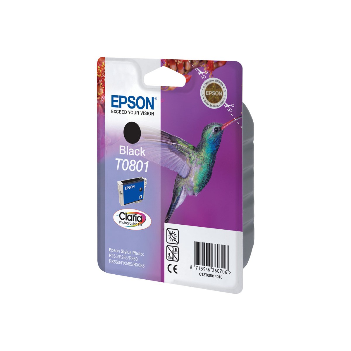 Epson T0801 Tintenpatrone schwarz