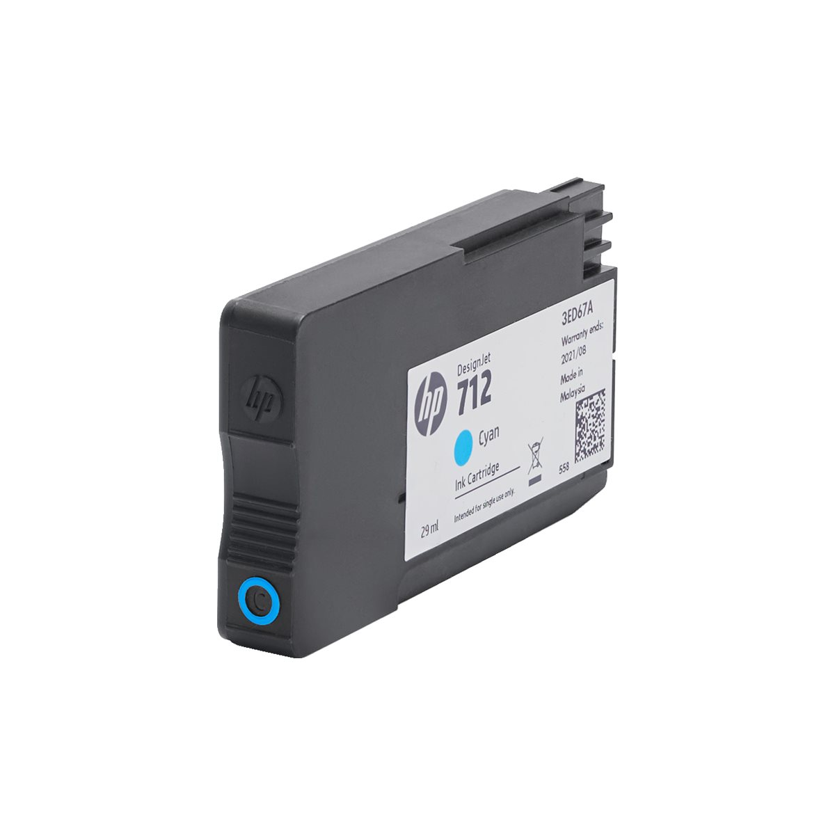 HP No. 712 Tintenpatrone 3er-Pack cyan