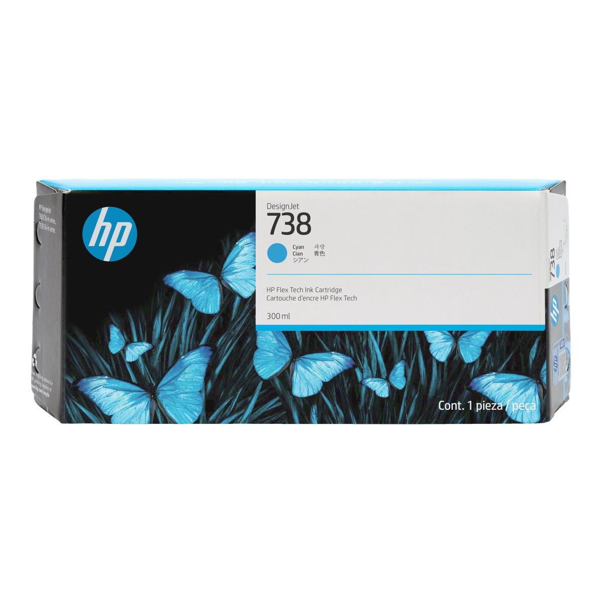 HP No. 738 Tintenpatrone cyan
