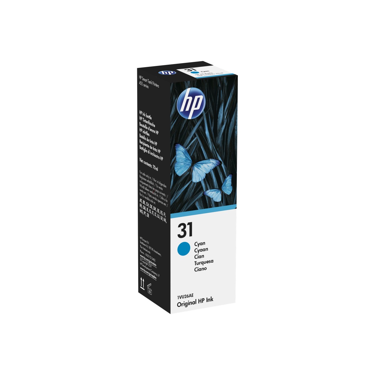 HP No. 31 Tintenflasche cyan