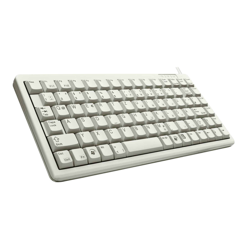 Cherry Compact-Keyboard G84-4100 Internationales Layout hellgrau
