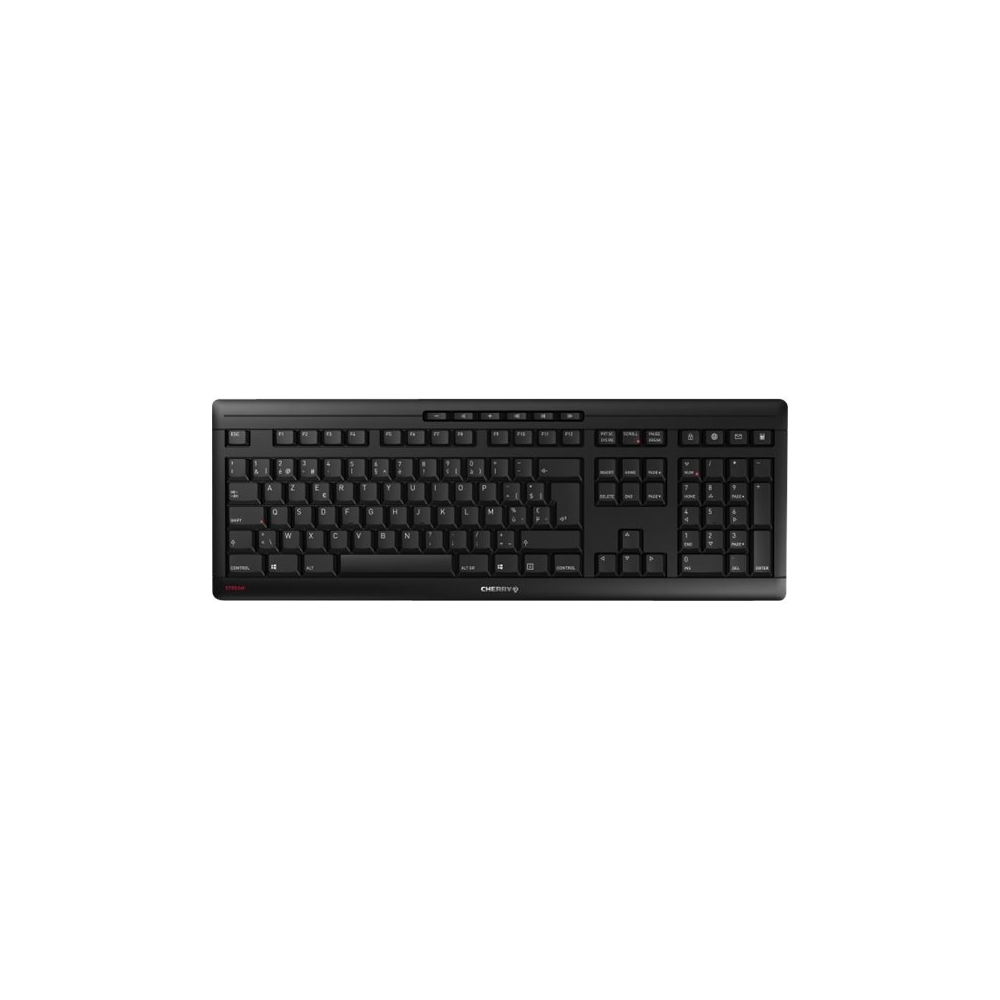 Cherry STREAM KEYBOARD WIRELESS Internationales Layout QWERTY Tastatur schwarz