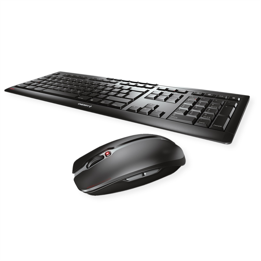 Cherry STREAM DESKTOP kabelloses Tastatur- und Maus-Set schwarz