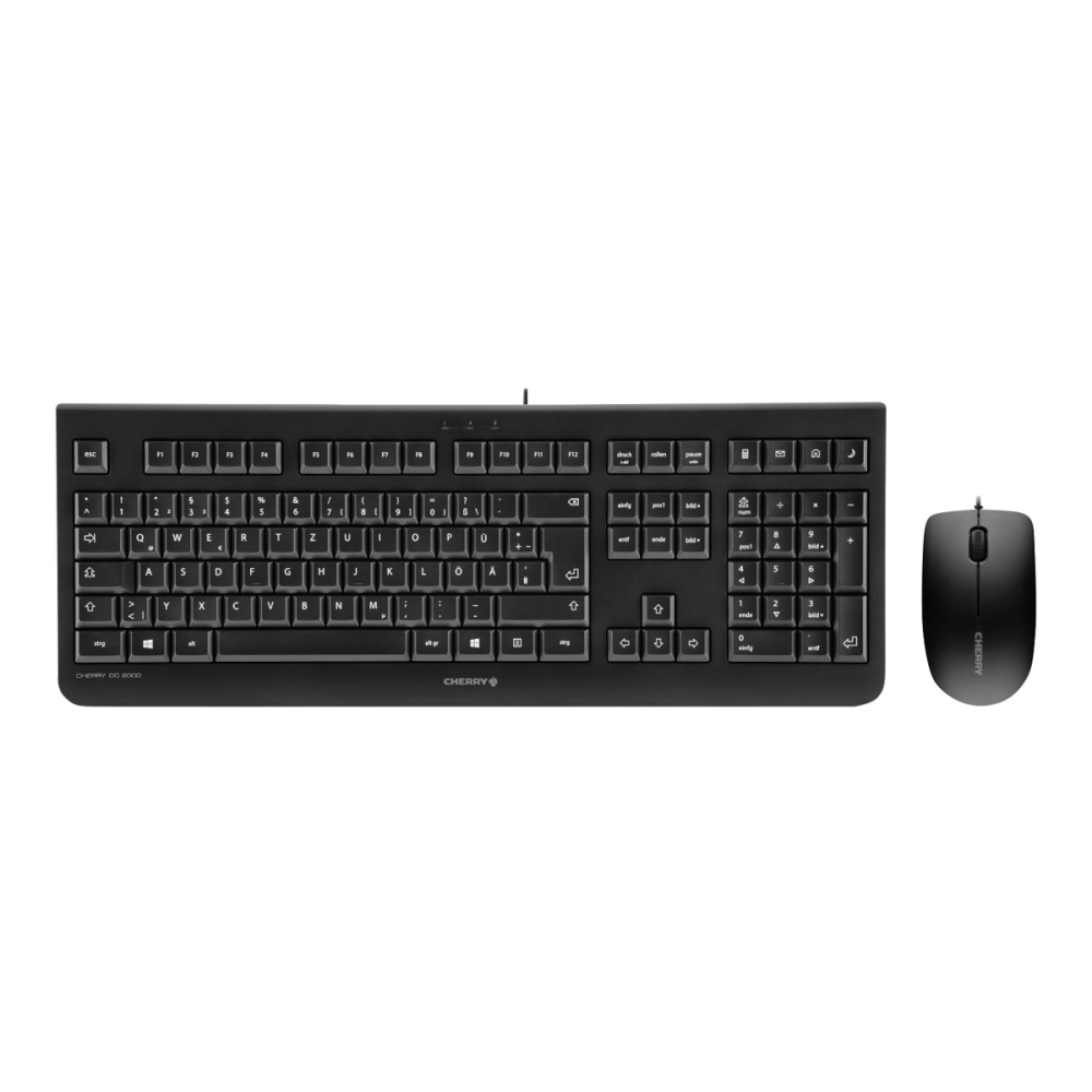 CHERRY DC 2000 kabelgebundenes Tastatur-Maus-Set schwarz