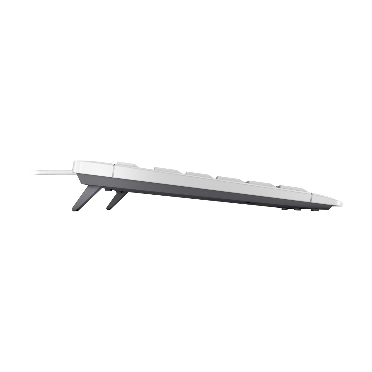 Cherry STREAM KEYBOARD TKL kabelgebundene Tastatur weiß-grau