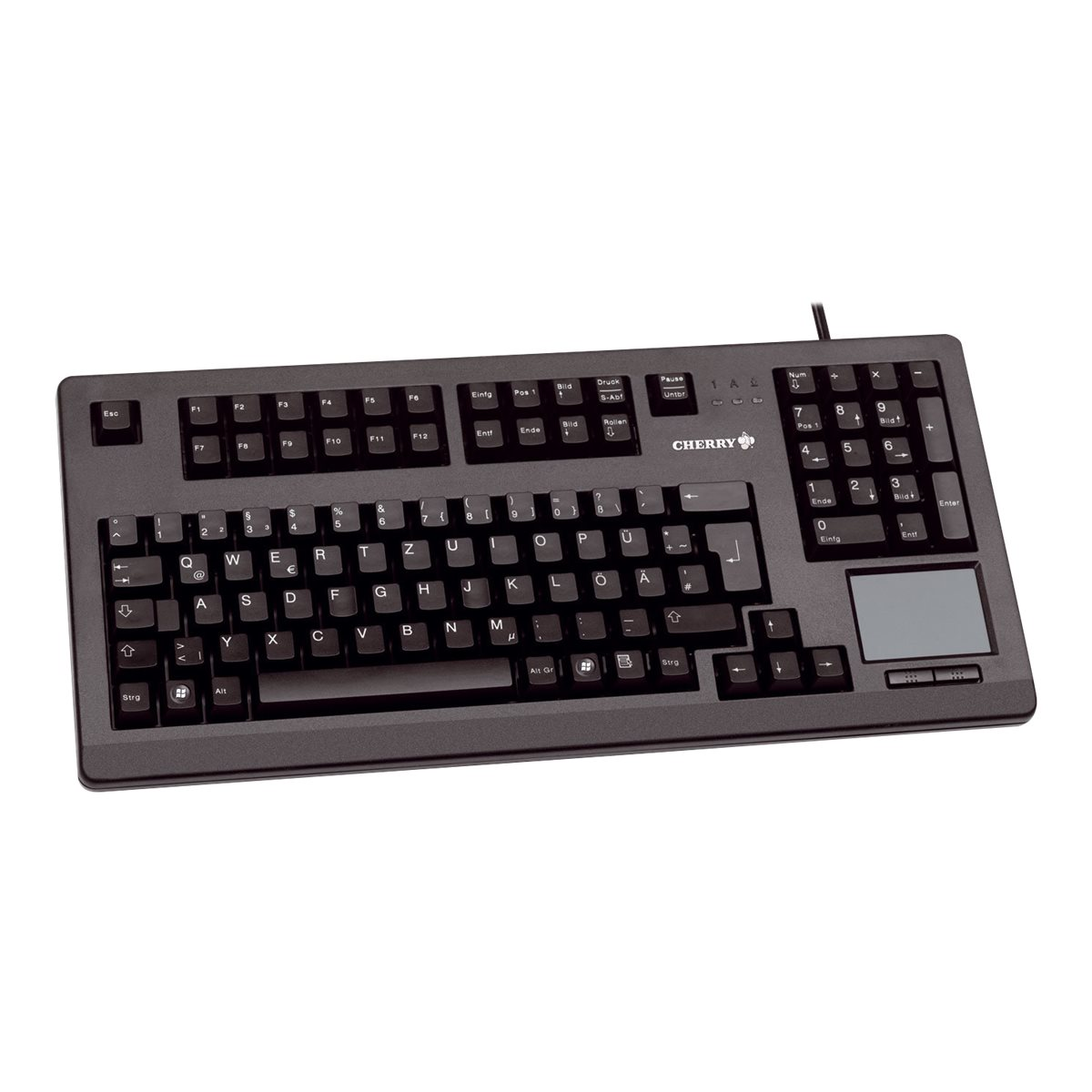 Cherry G80-11900 Mechanische Tastatur mit Touchpad schwarz