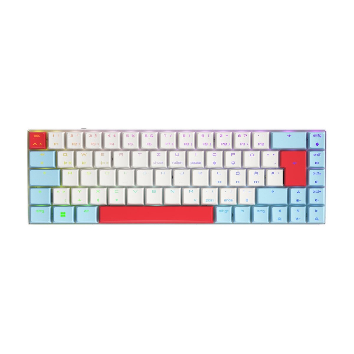 CHERRY MX-LP 2.1 Compact Wireless Gaming-Tastatur weiß